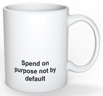 mug spend on purpose